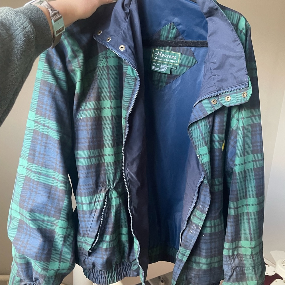 Masters Collection Augusta Nationals Large Blue Green Plaid